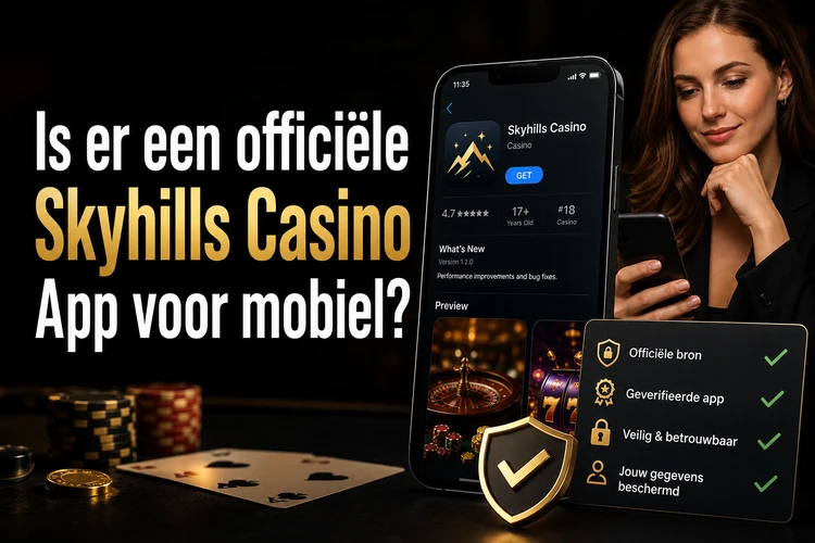 Is er een officiële Skyhills Casino App voor mobiel?