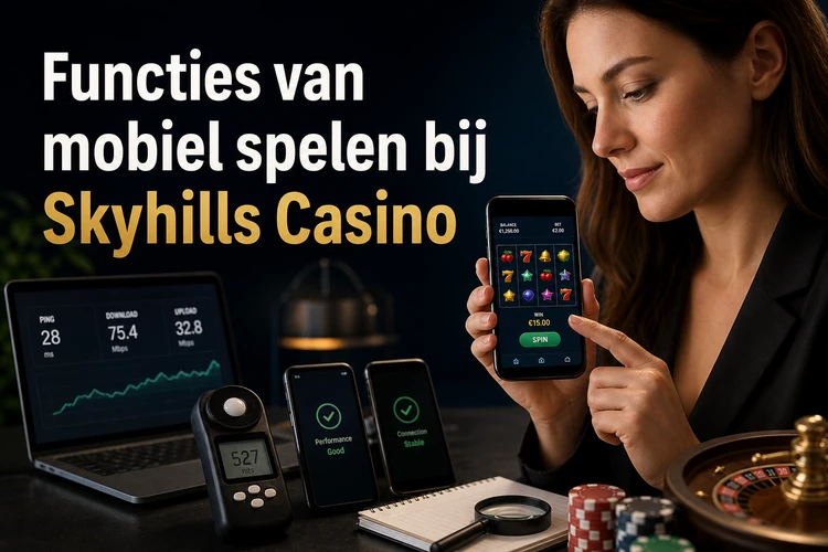 Functies van mobiel spelen bij Skyhills Casino