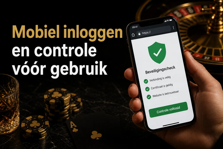 Mobiel inloggen en controle vóór gebruik