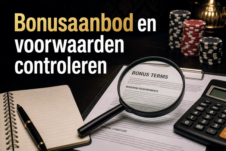 Bonusaanbod en voorwaarden controleren