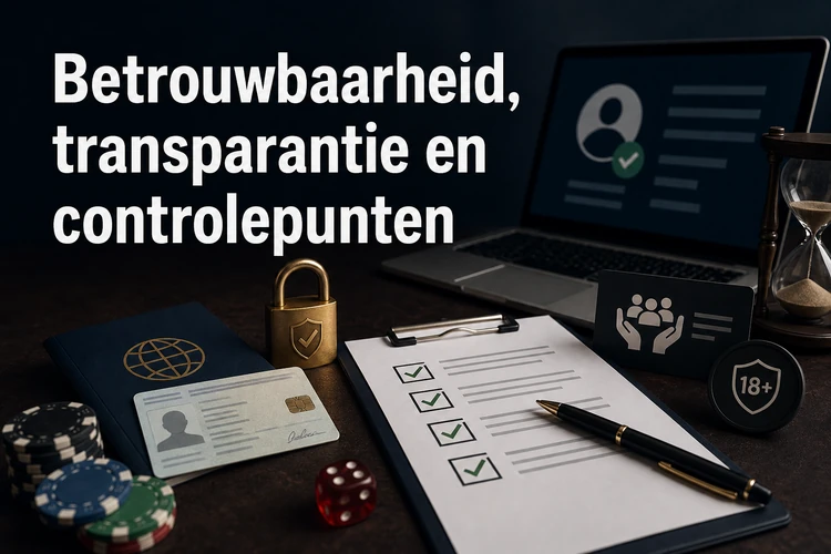 Betrouwbaarheid, transparantie en controlepunten