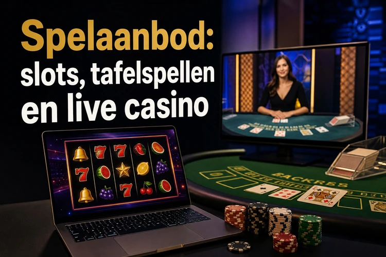 Spelaanbod: slots, tafelspellen en live casino