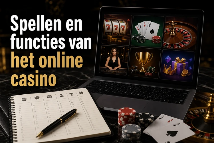 Spellen en functies van het online casino