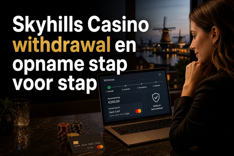 Skyhills Casino withdrawal en opname stap voor stap